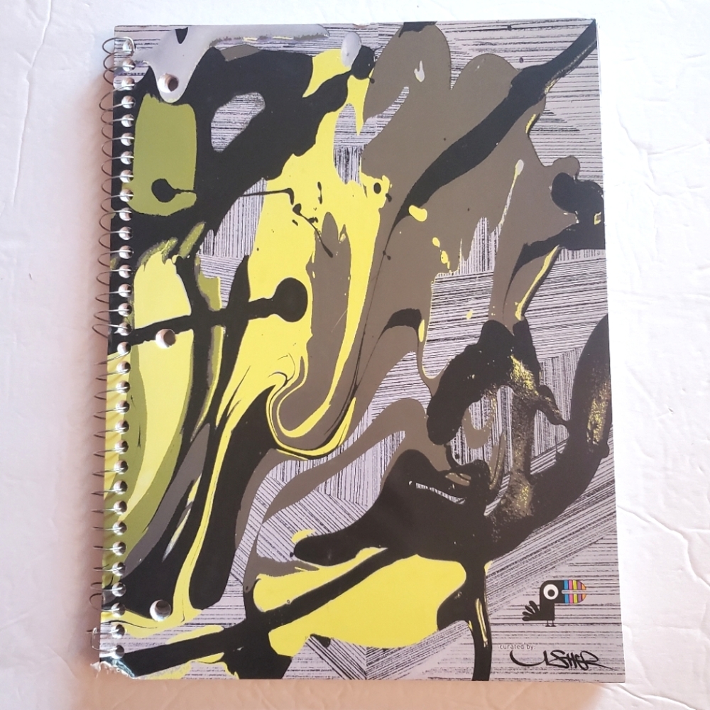 Yoobi x Usher Splatter Spiral Notebook
